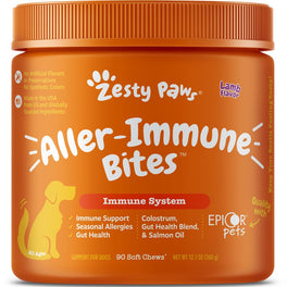 Zesty Paws Aller-Immune Bites Lamb Flavor Dog Supplement Chews 90ct