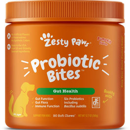 10% OFF: Zesty Paws Probiotic Bites Pumpkin Flavor Dog Supplement Chews 90ct
