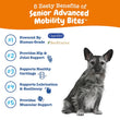 Zesty Paws Senior Advanced Mobility Bites Chicken Flavor Dog Supplement Chews 90ct