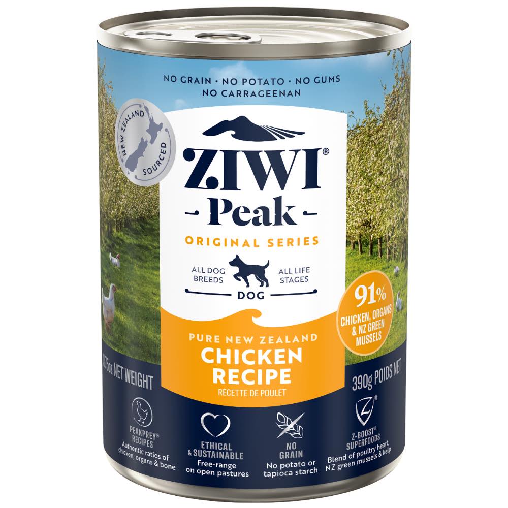 20% OFF: Ziwi Peak New Zealand Free Range Chicken Canned Dog Food 390g