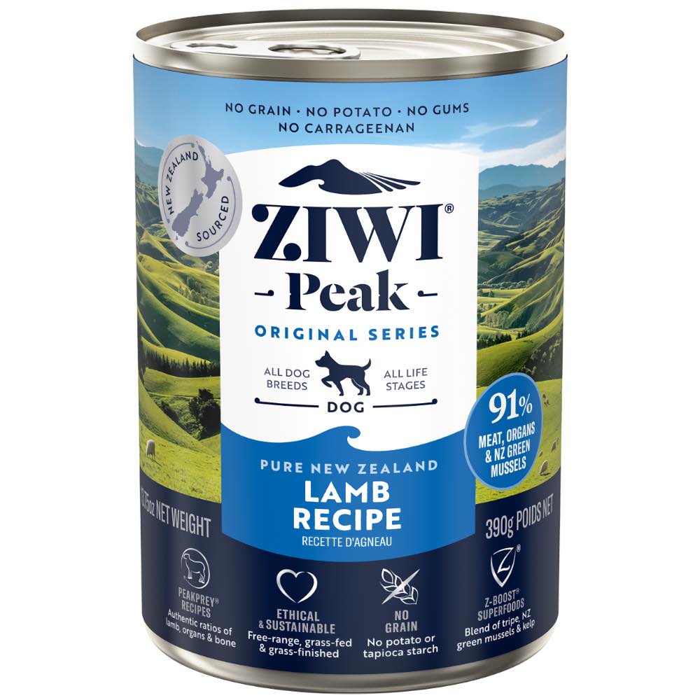 20% OFF: Ziwi Peak New Zealand Lamb Grain-Free Canned Dog Food 390g