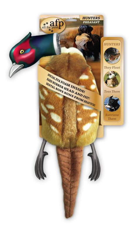 All For Paws Hunter Pheasant Dog Toy - Kohepets