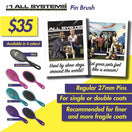 ZZZ #1 All Systems Large Pet Pin Brush (Purple)