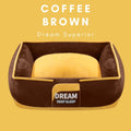 Hipidog Deep Sleep Dream Superior Dog Bed (Coffee Brown) - Kohepets