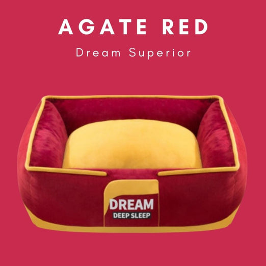 Hipidog Deep Sleep Dream Superior Dog Bed (Agate Red) - Kohepets