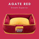 Hipidog Deep Sleep Dream Superior Dog Bed (Agate Red)