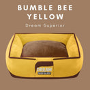 Hipidog Deep Sleep Dream Superior Dog Bed (Bumble Bee Yellow)