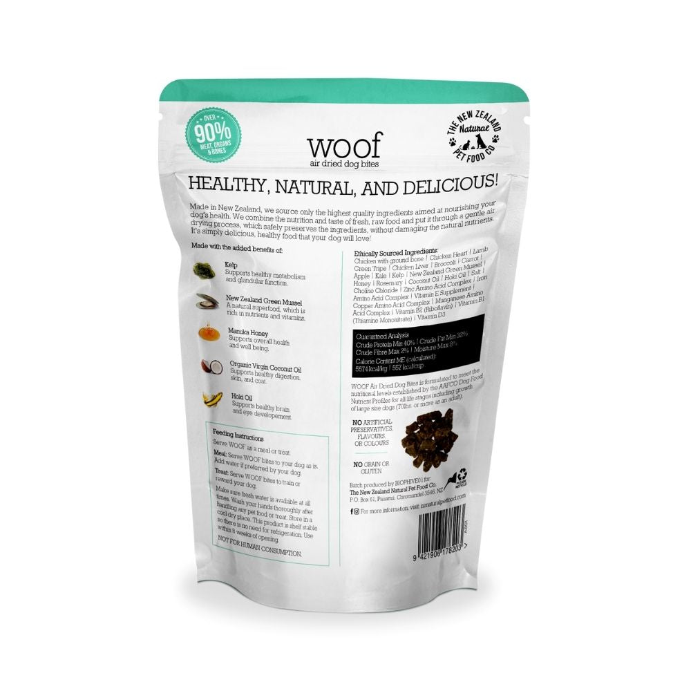 28% OFF: WOOF Chicken Recipe Air Dried Dog Bite Treats 100g - Kohepets