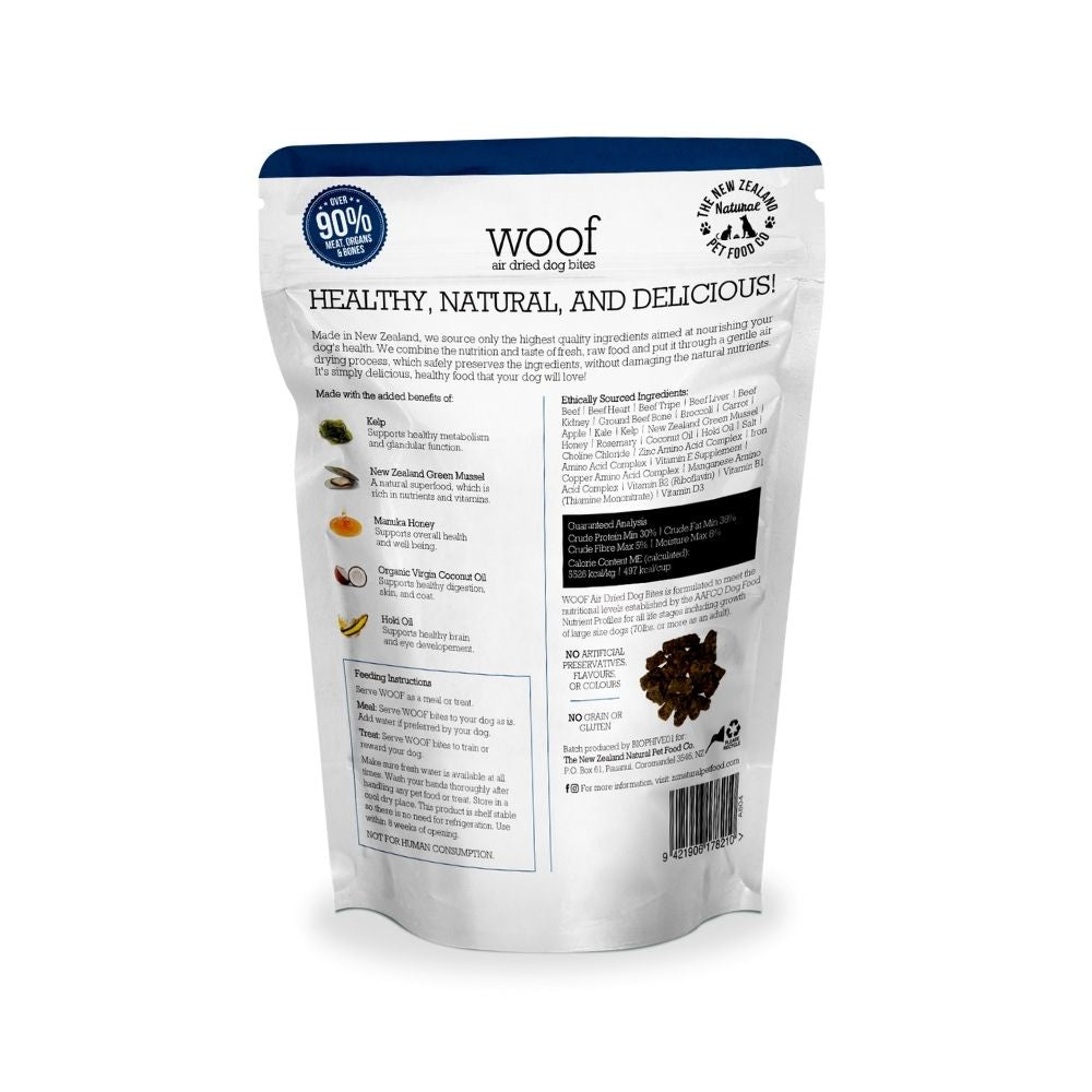 28% OFF: WOOF Beef Recipe Air Dried Dog Bite Treats 100g - Kohepets