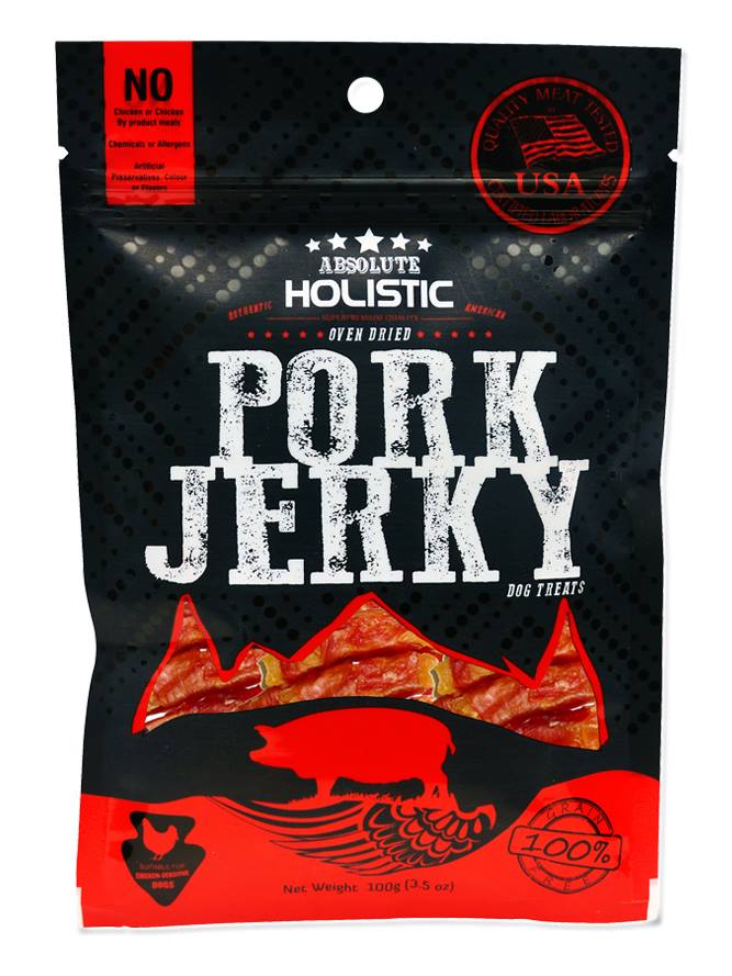 Absolute Holistic Grain-Free Pork & Sweet Potato Twist Dog Treat 100g - Kohepets