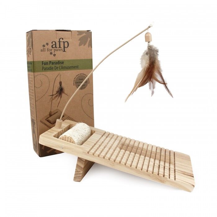 All For Paws Fun Paradise Cat Scratcher Toy - Kohepets