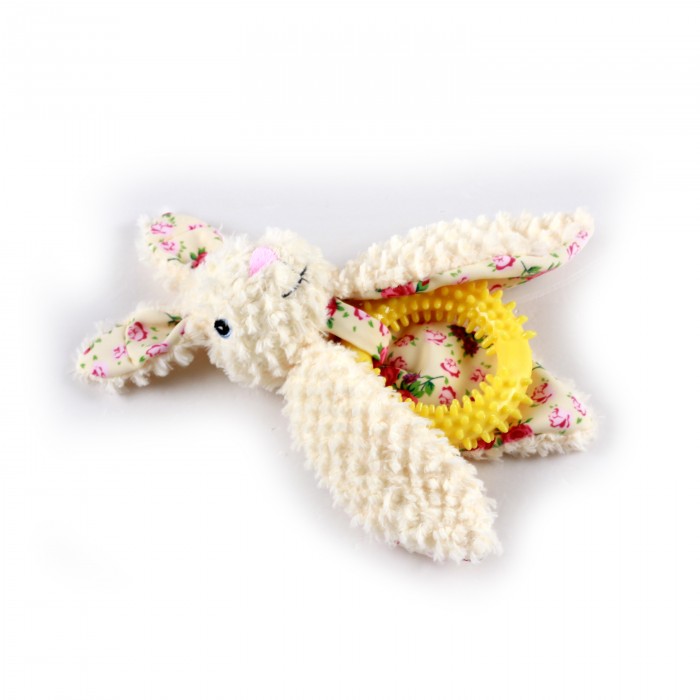 All For Paws Shabby Chic Ballerina Rabbit Dog Toy - Kohepets