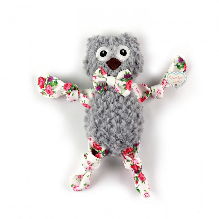 All For Paws Shabby Chic Dainty Doll Owl Dog Toy - Kohepets