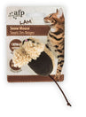 All For Paws Lambswool Snow Mouse Cat Toy