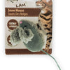 All For Paws Lambswool Snow Mouse Cat Toy - Kohepets