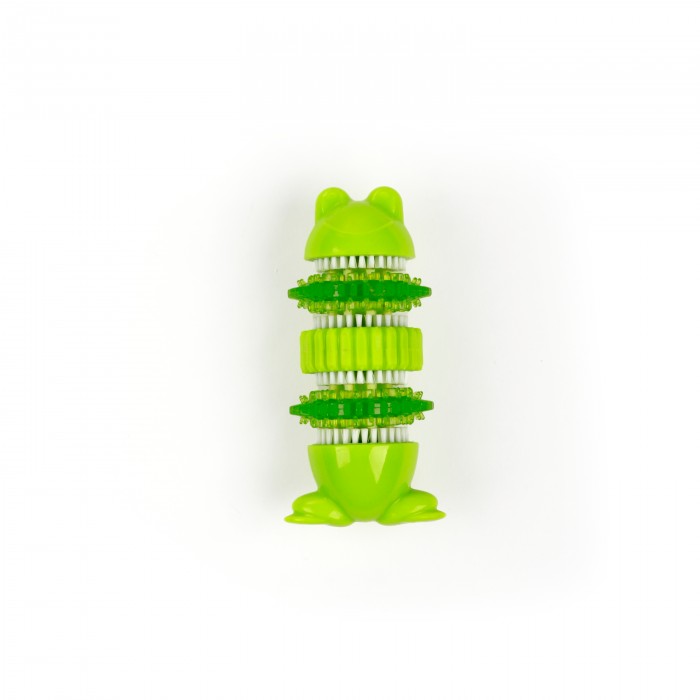 All For Paws Sparkle Dental Brush Frog with Toothpaste - Kohepets