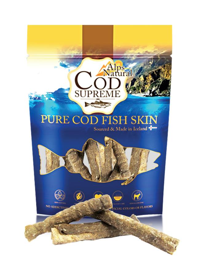 Alps Natural Cod Supreme Codfish Rolls Dog Treat 125g - Kohepets