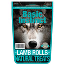 Basic Instinct Lamb Rolls Dog Treats 150g