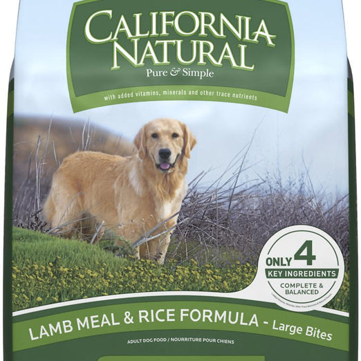 California Natural Lamb Meal & Rice Formula Large Bites Dry Dog Food 30lb - Kohepets