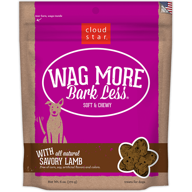 30% OFF: Cloud Star Wag More Bark Less Soft & Chewy Savory Lamb Dog Treats 170g - Kohepets