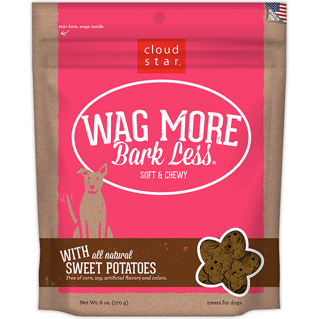 30% OFF: Cloud Star Wag More Bark Less Soft & Chewy Sweet Potatoes Dog Treats 170g - Kohepets