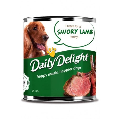 Daily Delight Savory Lamb Canned Dog Food 180g - Kohepets