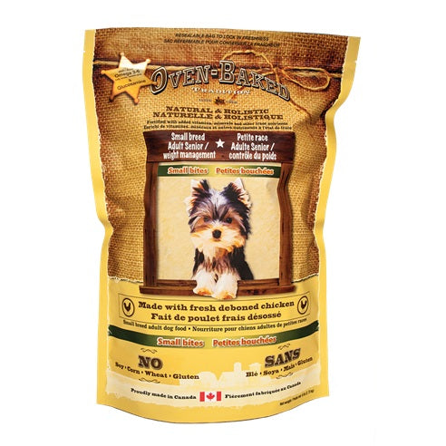 Oven-Baked Tradition Senior & Weight Control Small Bites Dry Dog Food 2.2lb - Kohepets