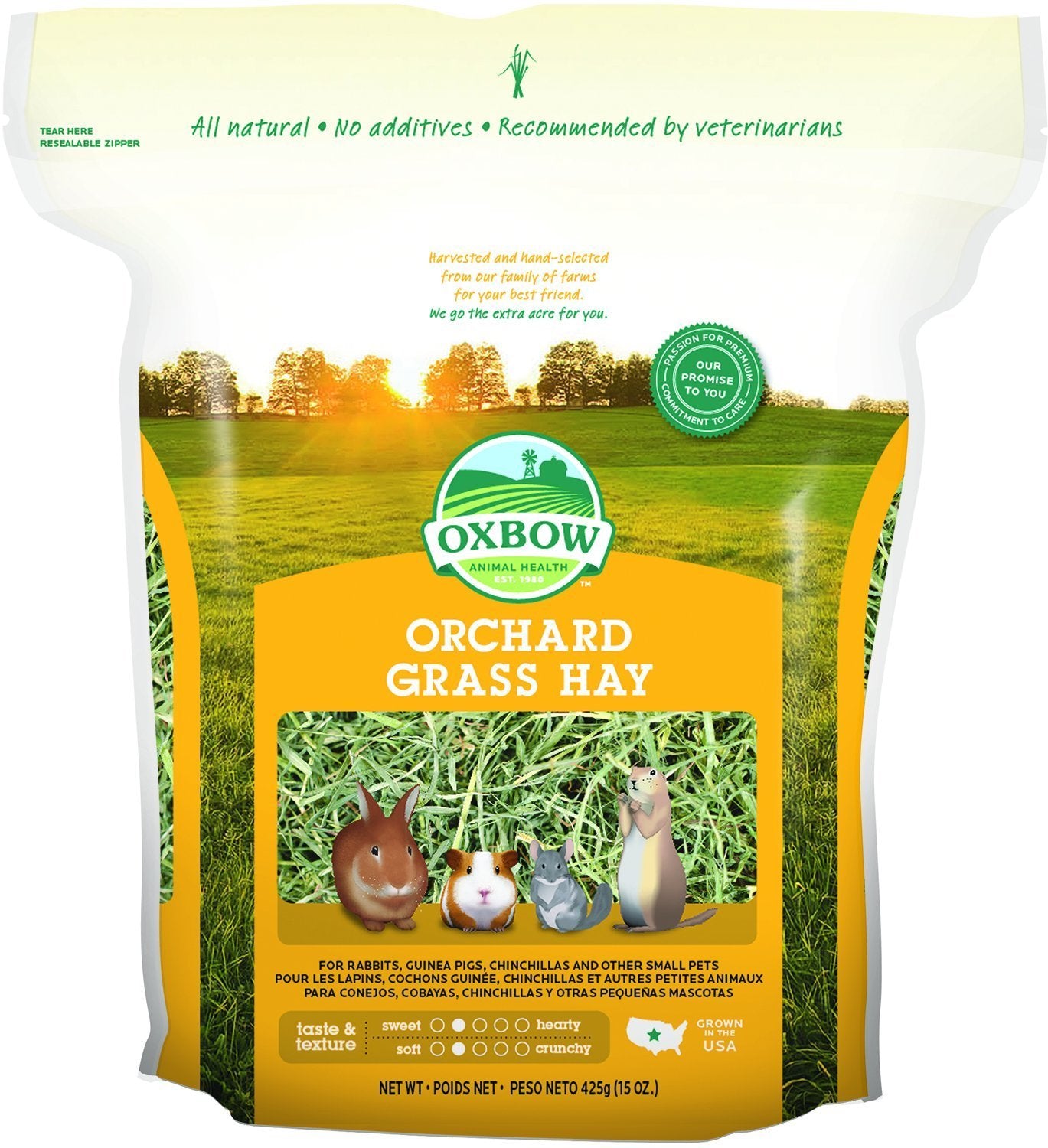 2 FOR $18.30: Oxbow Orchard Grass Hay 15oz - Kohepets