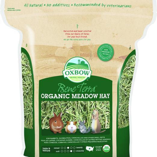 2 FOR $18.30: Oxbow Organic Meadow Hay 15oz - Kohepets