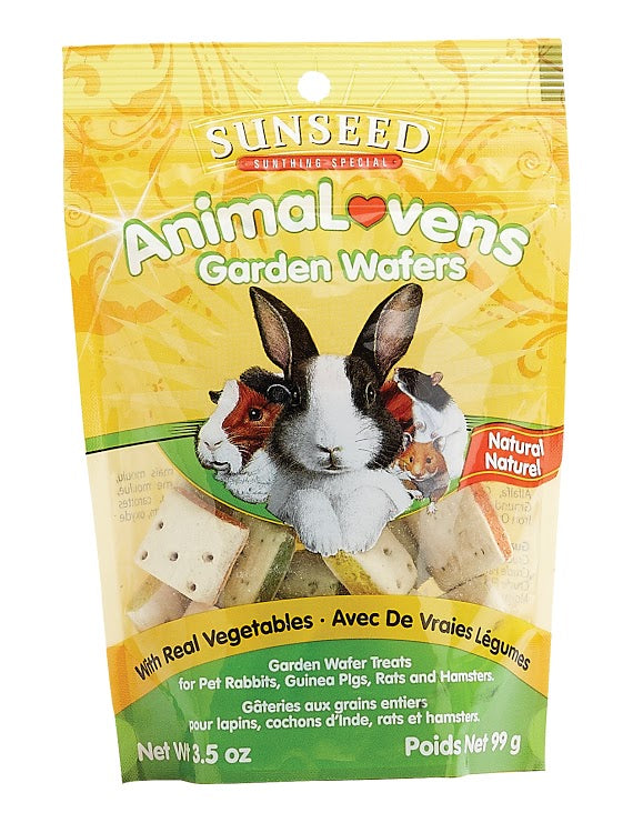 Sunseed AnimaLovens Garden Wafers For Small Animals 3.5oz - Kohepets