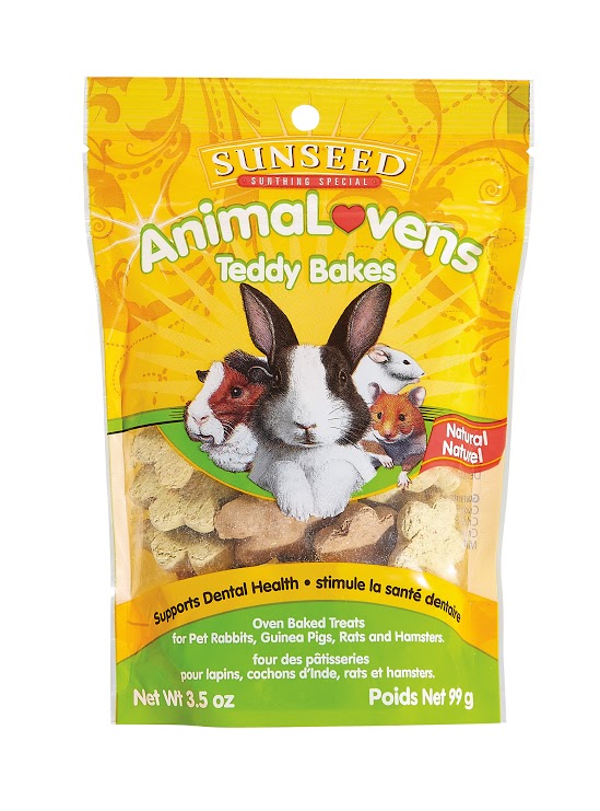 Sunseed AnimaLovens Teddy Bakes For Small Animals 3.5oz - Kohepets