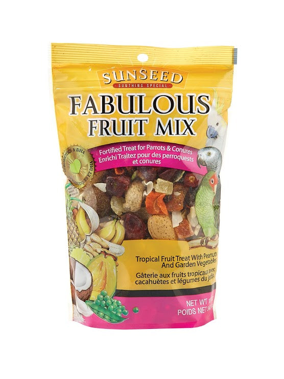 Sunseed Fabulous Fruit Mix for Parrots & Conures 12oz - Kohepets