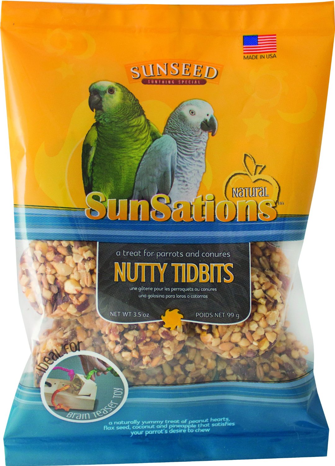 Sunseed SunSations Nutty Tidbits Bird Treat 3.5oz - Kohepets