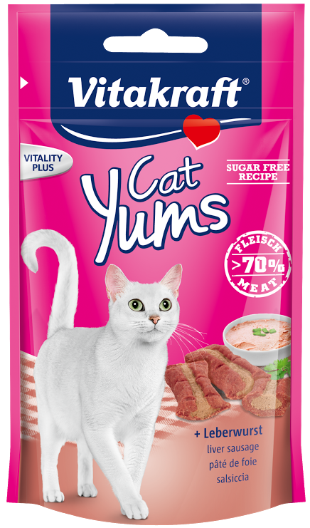 Vitakraft Cat Yums Liver Sausage Cat Treat 40g - Kohepets