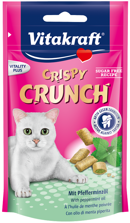 Vitakraft Crispy Crunch With Peppermint Cat Treat 60g - Kohepets