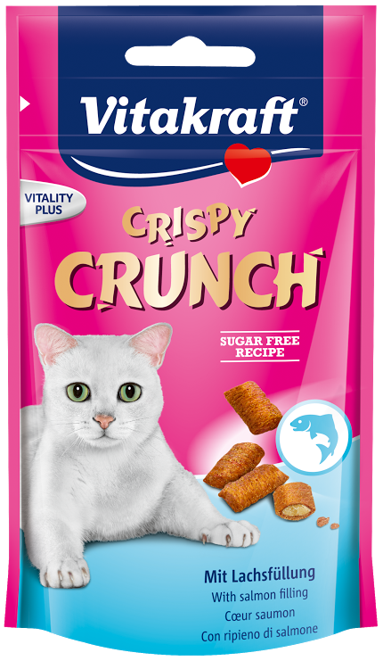 Vitakraft Crispy Crunch With Salmon Cat Treat 60g - Kohepets