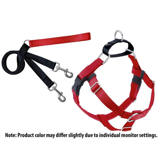 2 Hounds Design Freedom No-Pull Dog Harness & Leash - Red/Black