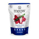 MEOW Beef & Hoki Recipe Air Dried Cat Bite Treats 100g
