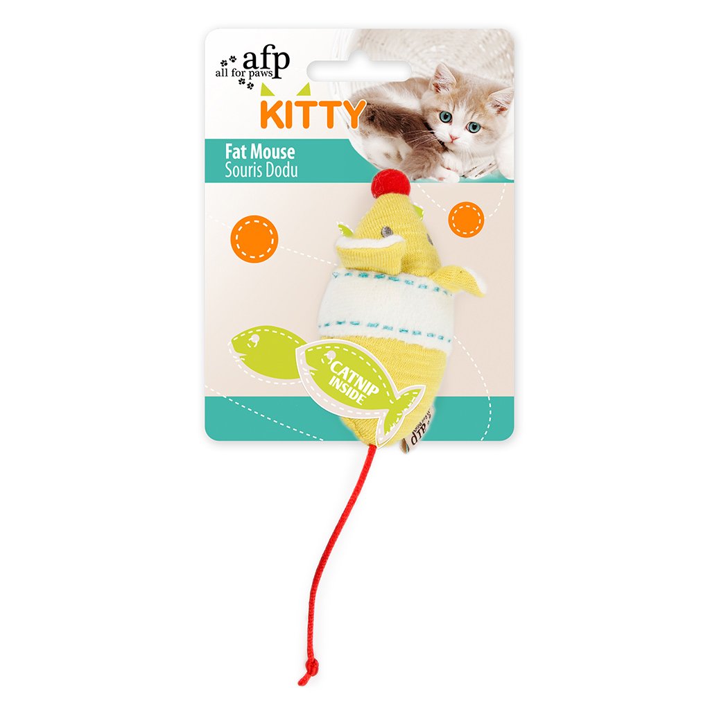All For Paws Kitty Fat Mouse Cat Toy - Kohepets