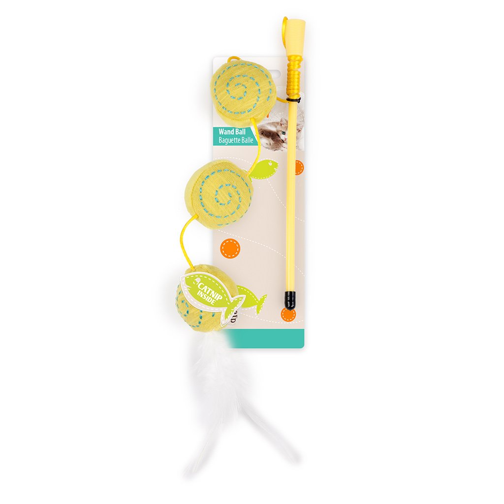 All For Paws Kitty Wand Ball Cat Toy - Kohepets