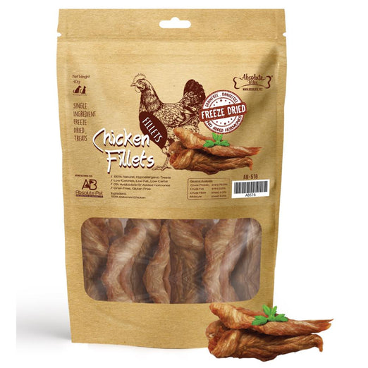 35% OFF: Absolute Bites Chicken Fillets Freeze Dried Dog & Cat Treats 70g