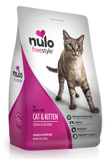 Nulo FreeStyle Grain Free Cat & Kitten Chicken & Cod Dry Cat Food - Kohepets
