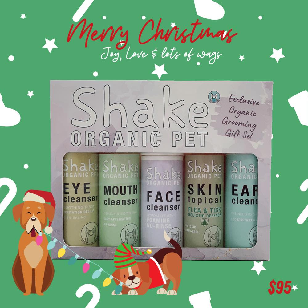 ‘SAVE $17’: Shake Organic Pet Exclusive Organic Grooming Gift Set - Kohepets