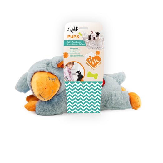 All for Paws Pups Heart Beat Sheep Dog Toy - Kohepets