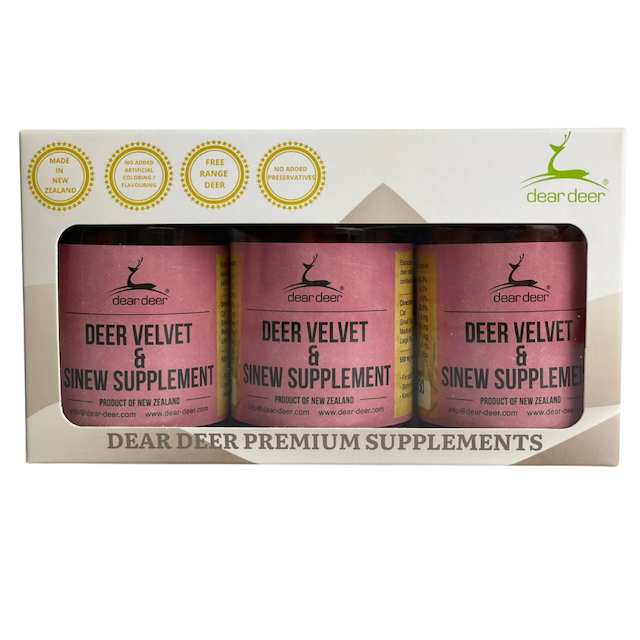 Dear Deer Velvet & Sinew Dog Supplement Set (3 bottles) - Kohepets