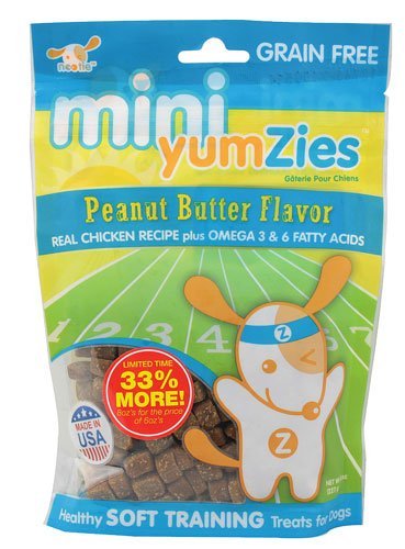 Nootie Mini Yumzies Grain Free Soft Peanut Butter Dog Treat 8oz - Kohepets