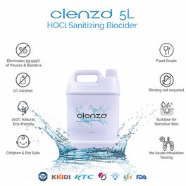 Clenzd HOCL Sanitizing Biocider 5L - Kohepets