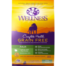 Wellness Complete Health Grain Free Adult Lamb & Lamb Meal Dry Dog Food - Kohepets