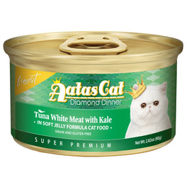 Aatas Cat Finest Diamond Dinner Tuna with Kale in Soft Jelly Canned Cat Food 80g - Kohepets