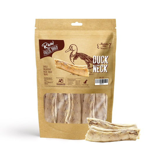 33% OFF: Absolute Bites Duck Neck Freeze Dried Raw Dog & Cat Treats 80g - Kohepets